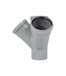 Хрестовина двоплощинна HT-System PLUS d110/110/110/110×45°, з ППР для каналізаційних труб Ostendorf-OSMA фото - 3