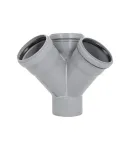 Хрестовина двоплощинна HT-System PLUS d110/110/110/110×45°, з ППР для каналізаційних труб Ostendorf-OSMA фото - 4