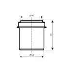 Редукція коротка HT-System PLUS d90×50, з ППР для каналізаційних труб Ostendorf-OSMA фото - 2