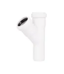 Трійник HT-System PLUS d32/32/32×45°, з ППР для каналізаційних труб Ostendorf-OSMA ″Білий″ фото - 3