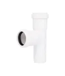 Трійник HT-System PLUS d32/32/32×87°, з ППР для каналізаційних труб Ostendorf-OSMA ″Білий″ фото - 3