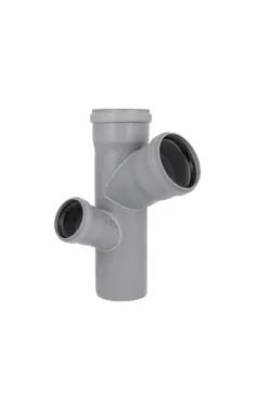 Хрестовина двоплощинна HT-System PLUS d110/110/110/75×67° (Л), з ППР для каналізаційних труб Ostendorf-OSMA
