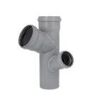 Хрестовина двоплощинна HT-System PLUS d110/110/110/75×67° (П), з ППР для каналізаційних труб Ostendorf-OSMA фото - 3