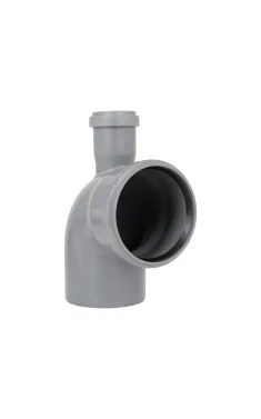 Коліно HT-System PLUS d110/50×87° з відведенням вгору, з ППР для каналізаційних труб Ostendorf-OSMA