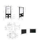 Готове рішення Qtap для ванної кімнати: підвісний унітаз Tern Ultra Quiet 490x365x325 + комплект інсталяції Standard (лінійна клавіша Black) фото - 2