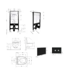Готове рішення Qtap для ванної кімнати: підвісний унітаз Swan Rimless 520x360x320 + комплект інсталяції Standard (кругла клавіша Black) фото - 2