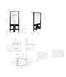 Готове рішення Qtap для ванної кімнати: підвісний унітаз Swan Rimless 520x360x320 + комплект інсталяції Standard (лінійна клавіша White) фото - 2