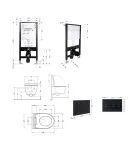 Готове рішення Qtap для ванної кімнати: підвісний унітаз Swan Rimless 520x360x320 + комплект інсталяції Standard (лінійна клавіша Black) фото - 2