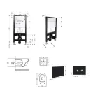 Готове рішення Qtap для ванної кімнати: підвісний унітаз Swan Ultra Quiet 520x360x320 + комплект інсталяції Standard (кругла клавіша Black) фото - 2