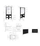 Готовое решение Qtap для ванной комнаты: подвесной унитаз Taurus Ultra Quiet 485x360x350 + комплект инсталляции Standard (круглая кнопка Black) фото - 2