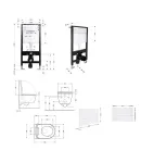 Готове рішення Qtap для ванної кімнати: підвісний унітаз Taurus Ultra Quiet 485x360x350 + комплект інсталяції Standard (лінійна клавіша White) фото - 2