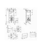 Готовое решение Qtap для ванной комнаты: подвесной унитаз Taurus Ultra Quiet 515x360x350 + комплект инсталляции Standard (линейная кнопка Black) фото - 2