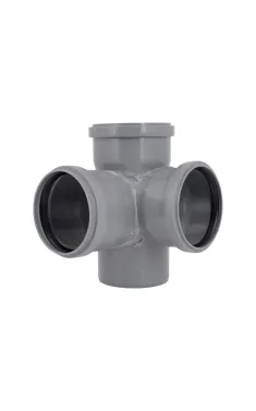 Хрестовина двоплощинна HT-System PLUS 110/110/110/110×87°, з ППР для каналізаційних труб Ostendorf-OSMA