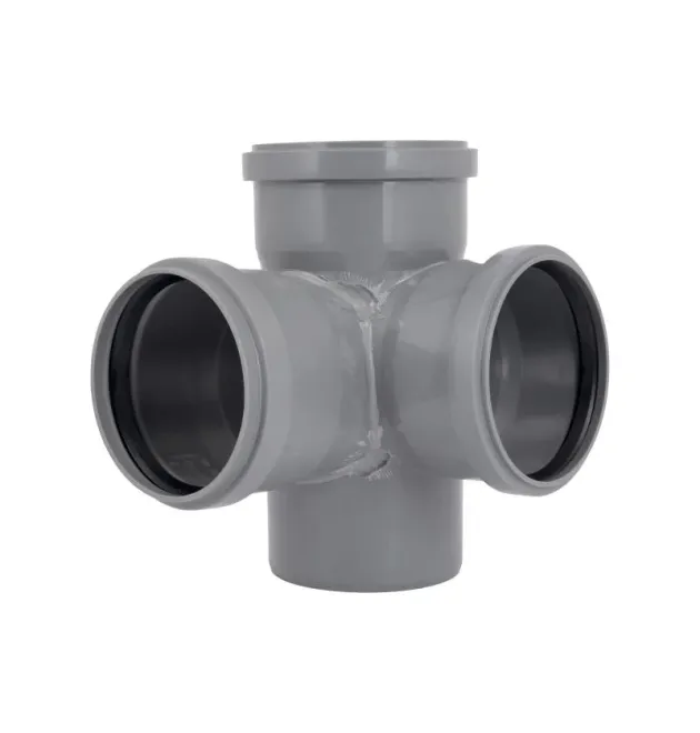Хрестовина двоплощинна HT-System PLUS 110/110/110/110×87°, з ППР для каналізаційних труб Ostendorf-OSMA фото - 1