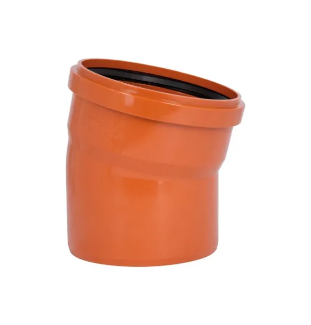 Коліно KG System d200×15°, з ПВХ для каналізаційних труб Ostendorf-OSMA фото - 1
