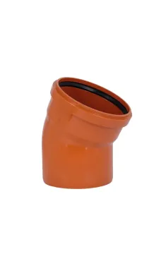 Коліно KG System d200×30°, з ПВХ для каналізаційних труб Ostendorf-OSMA