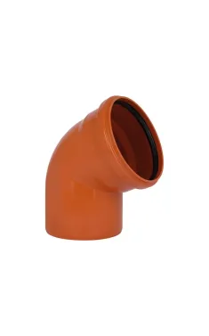 Коліно KG System d200×67°, з ПВХ для каналізаційних труб Ostendorf-OSMA