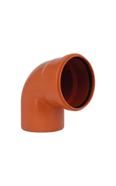 Коліно KG System d200×87°, з ПВХ для каналізаційних труб Ostendorf-OSMA