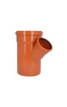 Трійник KG System d200/110/200×45°, з ПВХ для каналізаційних труб Ostendorf-OSMA