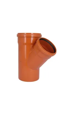 Трійник KG System d200/160/200×45°, з ПВХ для каналізаційних труб Ostendorf-OSMA