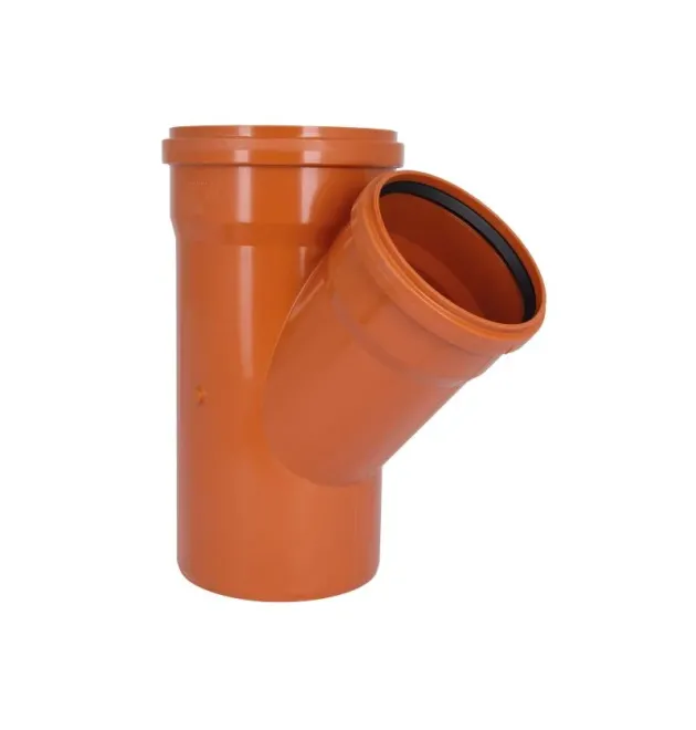 Трійник KG System d200/160/200×45°, з ПВХ для каналізаційних труб Ostendorf-OSMA фото - 1