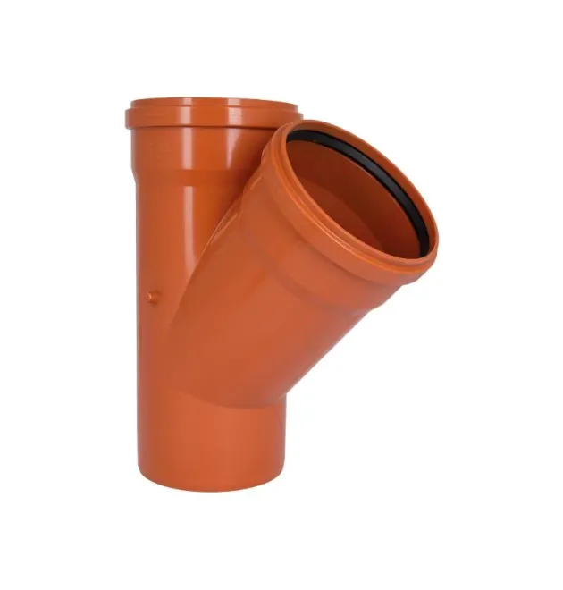 Трійник KG System d200/200/200×45°, з ПВХ для каналізаційних труб Ostendorf-OSMA фото - 1