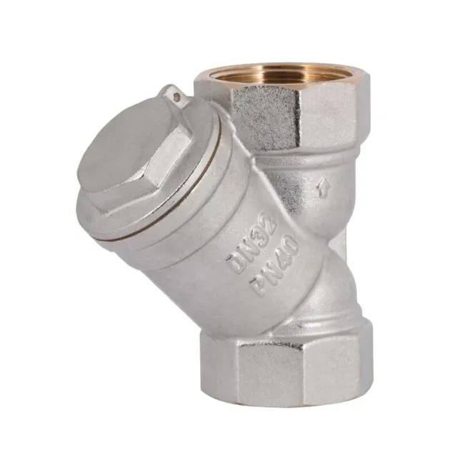 Фільтр грубого очищення Thermo Alliance Standart 1 1/4″ ВВ, нікельований, косий, для води