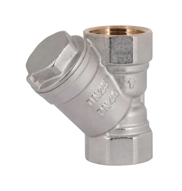 Фільтр грубого очищення 3/4″ ВВ, нікельований, косий, для води Thermo Alliance Standart
