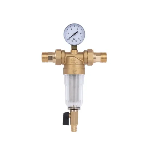 Самопромивний фільтр тонкого очищення Thermo Alliance Standart 3/4″ з манометром і пластиковою колбою