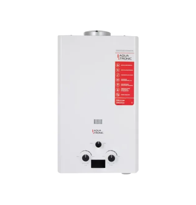Колонка газова димохідна 10 л White A21 Aquatronic
