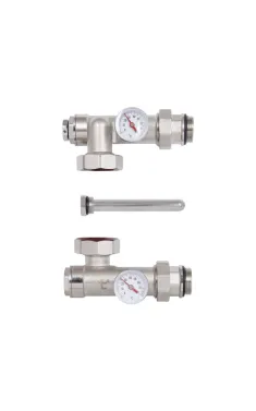 Конектор Thermo Alliance Standart 1″З для підключення насоса до колектора з термометрами