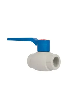 Шаровый кран полипропиленовый Blue Ocean 25х25 с ABS-шаром для холодной воды