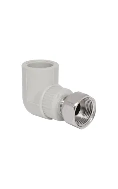Угол PPR Blue Ocean 90° 25х3/4″ с накидной гайкой, внутренняя резьба
