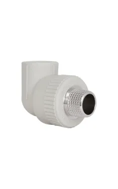 Кутник PPR Blue Ocean 90° 20 мм × 1/2″ НР для поліпропіленових труб