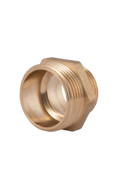 Латунний ніпель редукційний SD Plus 1 1/4″ х 1″, жовтий