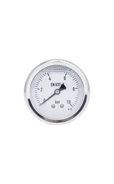 Манометр гліцериновий Thermo Alliance Forte d63 мм, 1/4″З, заднє підключення, 0–10 бар, латунь