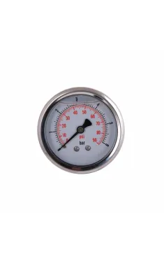 Манометр гліцериновий Thermo Alliance Forte d63 мм, 1/4″З, заднє підключення, 0–6 бар, латунь