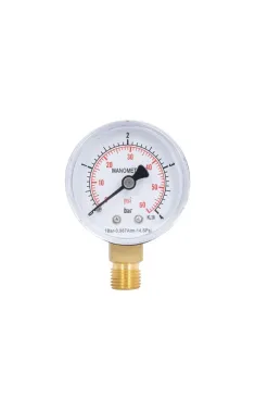 Манометр Thermo Alliance Standart d50 мм, 1/4″З, нижнє підключення, 0–4 бар, латунь