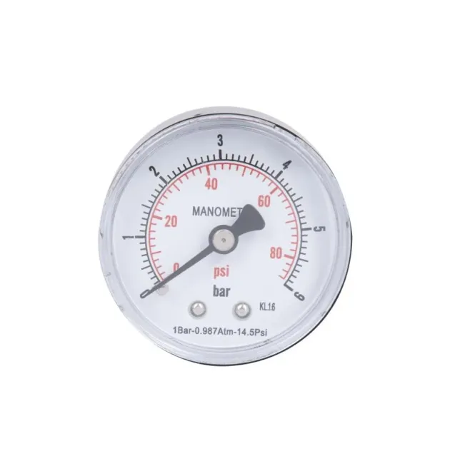 Манометр Standart d50 мм, 1/4″З із заднім підключенням, латунь Thermo Alliance