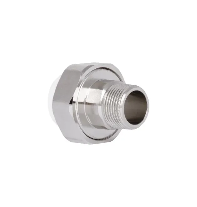 Муфта-американка PPR 25×3/4″ НР латунная для полипропиленовых труб Blue Ocean, белая