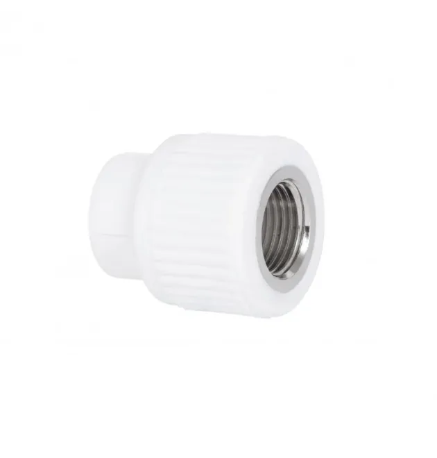 Муфта PPR Blue Ocean 20×1/2″ ВР с внутренней резьбой для полипропиленовых труб, белая
