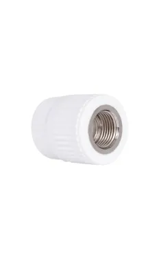Муфта PPR Blue Ocean 25×1/2″ з внутрішньою різьбою, біла, для поліпропіленових труб