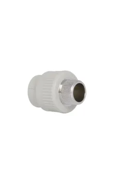 Муфта PPR Blue Ocean 25×3/4″ із зовнішньою різьбою для поліпропіленових труб