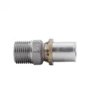 Муфта пресс-фитинг ICMA 16x1/2″, латунная, никелированная — фото 3