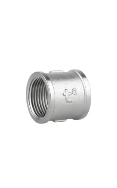 Муфта рівнопрохідна SD Forte 1″ ВР, нікельована латунь