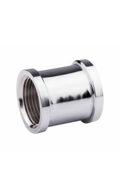 Муфта рівнопрохідна SD Forte 3/4″ ВВ, хромована латунь