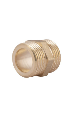 Ніпель латунний SD Plus 3/4″ x 3/4″ із зовнішньою різьбою