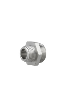 Ниппель переходной латунный никелированный SD Forte 3/8″ x 1/4″, с наружной резьбой