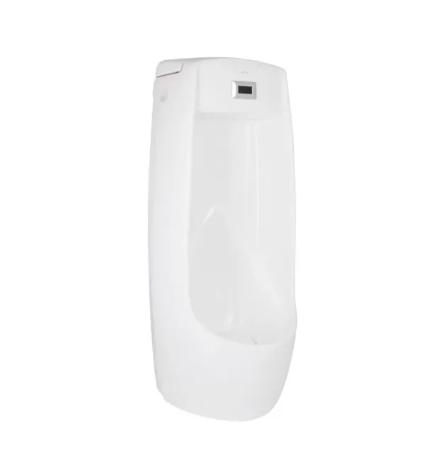 Qtap Scorpio Писсуар напольный 440x360x995 мм, White с ИК-датчиком автоматического смыва, задний подвод, нижний выход