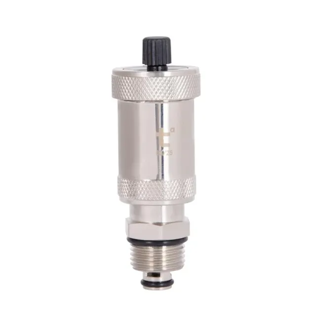 Автоматический хромированный воздухоотводчик Thermo Alliance Standart 1/2″Н с запорным клапаном